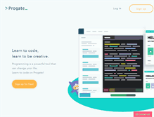 Tablet Screenshot of progate.com